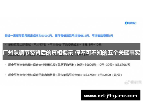 广州队调节费背后的真相揭示 你不可不知的五个关键事实 广州队调节费背后的真相揭示 你不可不知的五个关键事实
