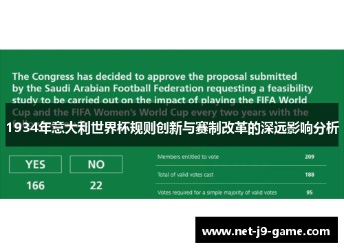 1934年意大利世界杯规则创新与赛制改革的深远影响分析 1934年意大利世界杯规则创新与赛制改革的深远影响分析
